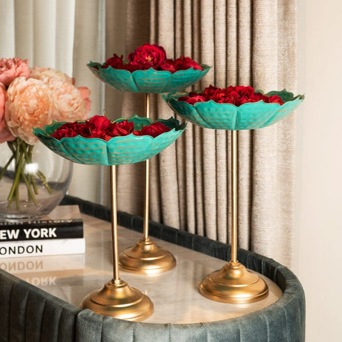 Green elegant Standing urli- set of 3