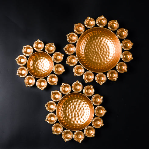 Flower urli- set of 3