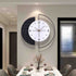 Eclipse Minimalist Geometric Wall Clock – with Silent Quartz Mechanism for Living Room & Office
