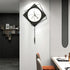 Geometry timepiece metal wall clock