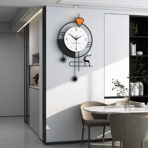 Creative decorative minimalist imported pendulum wall clock