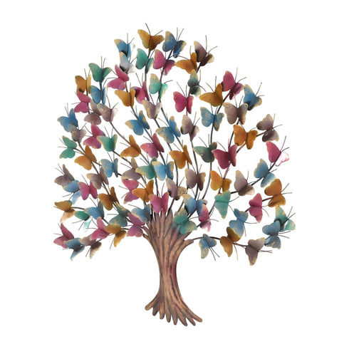 Butterfly Tree metal Wall Art