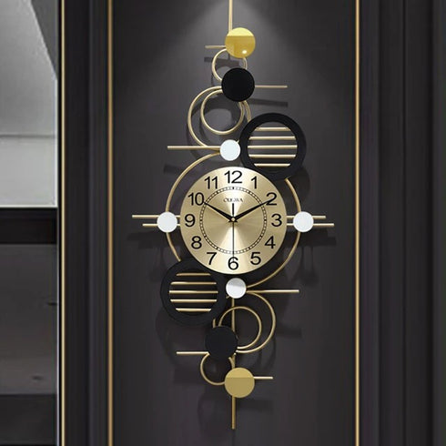 Circles in circles Metal Wall Clock