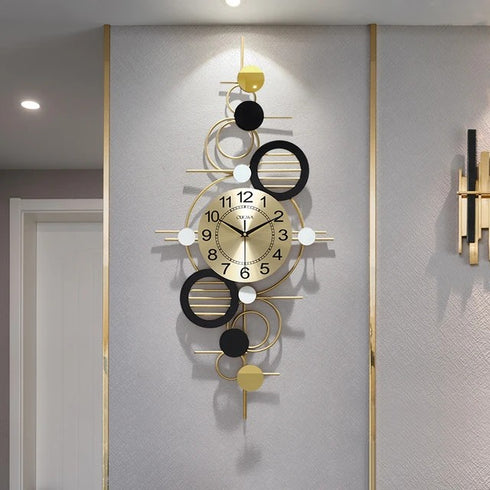 Circles in circles Metal Wall Clock