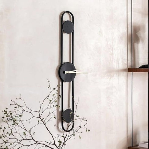 Long minimalist Wall Clock