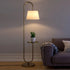 Golden Floor lamp with modern shelf