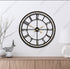 Black with golden Numeric Round Clock