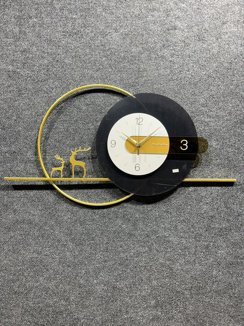 White and blue contemporary wall clock imported