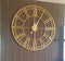 Full Golden Analog Round Clock