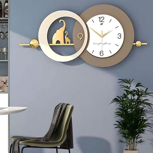 Elephant with circle Imported wall clock