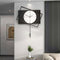 Rectangle timepiece metal wall clock
