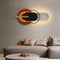 Oval luxe metal Wall Art with Led
