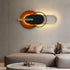 Oval luxe metal Wall Art with Led