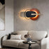 Oval luxe metal Wall Art with Led