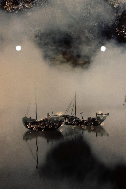 Mountain Crystal Painting with LED