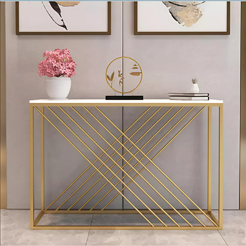 Golden Elegance cansole Table