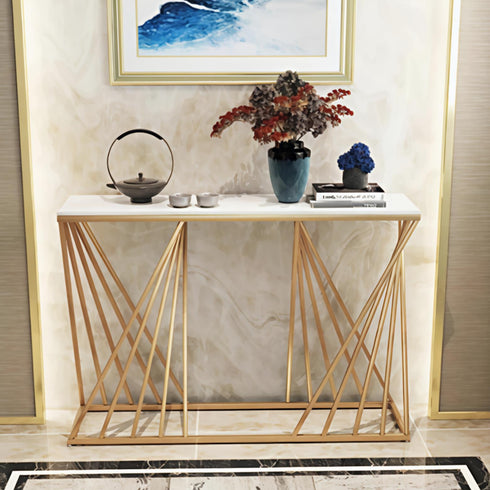 Crisscross elegance Cansole Table