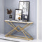 Geometry Golden Cansole Table