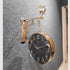 Dual Dial Station Clock With Deer