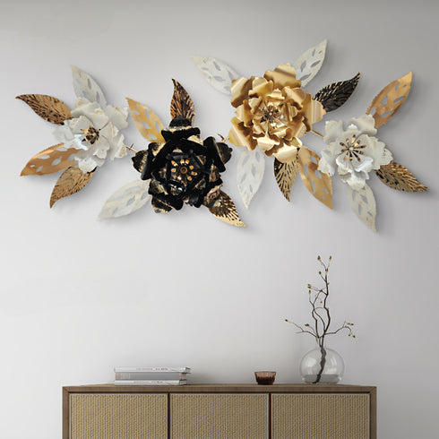 Floral Fusion metal wall art