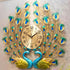 Pair of peacock Wall clock