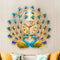 Pair of peacock Wall clock