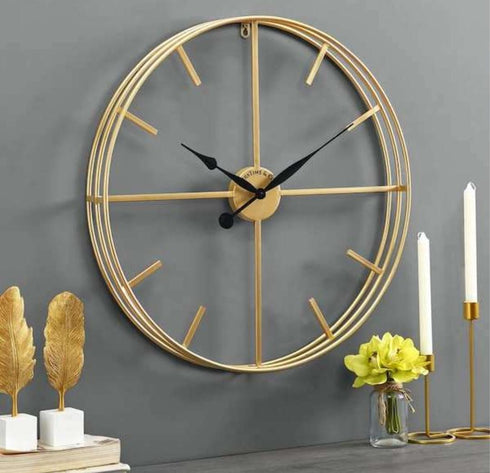 Triple ring wall Clock