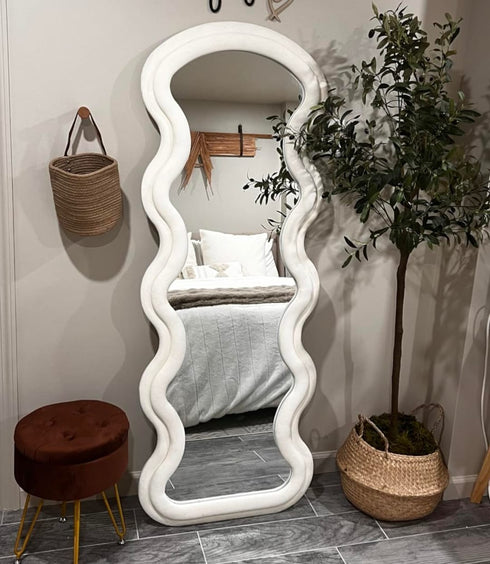 Double frame Wavy full length mirror