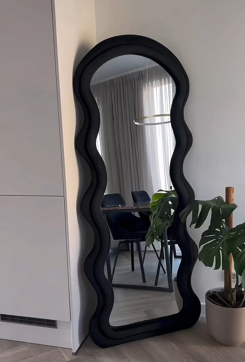Double frame Wavy full length mirror
