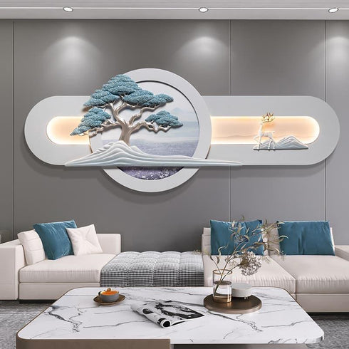 Zen Horizon 3D Wall Decor with LED