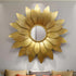 Sunflower golden leaf Wall Mirror