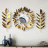 Leafy designer mirror with butterfly- set of 3