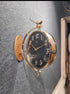 Dual Dial Station Clock with bird