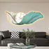 Feather with crystal Wall clock with LED