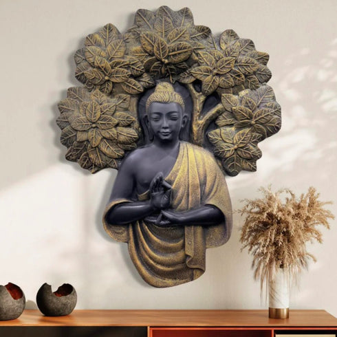 Blessing Buddha under tree wall art- 4 feet