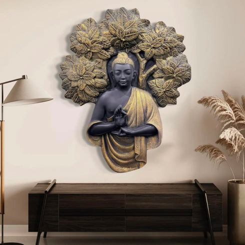 Blessing Buddha under tree wall art- 4 feet