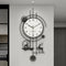 Black and White colour metal wall clock