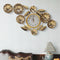 Golden leaf wall clock with white dial- Style 2