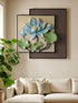 3D lotus Flower Handmade Premium Wall Painting