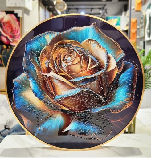 Beautiful Crystal painting in 32 inches dia.