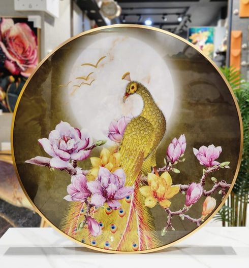 Crystal painting in 32 inches dia.