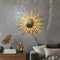Golden Sunburst wall art with LED