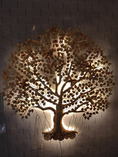 Life of tree Metal Wall Art with Led