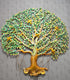 Life of tree Metal Wall Art with Led- Green