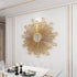 Elegant Sunray Golden Wall Mirror