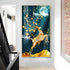 Golden Deer Crystal Painting with LED