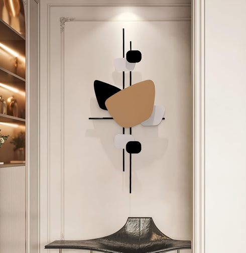 Geometric Fusion Metal Wall art