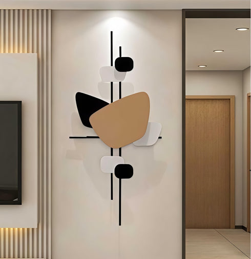 Geometric Fusion Metal Wall art