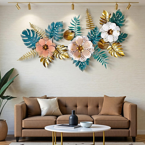Elegant Blossom Metal Wall Art