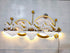 White Seven running horse metal wall art- LED